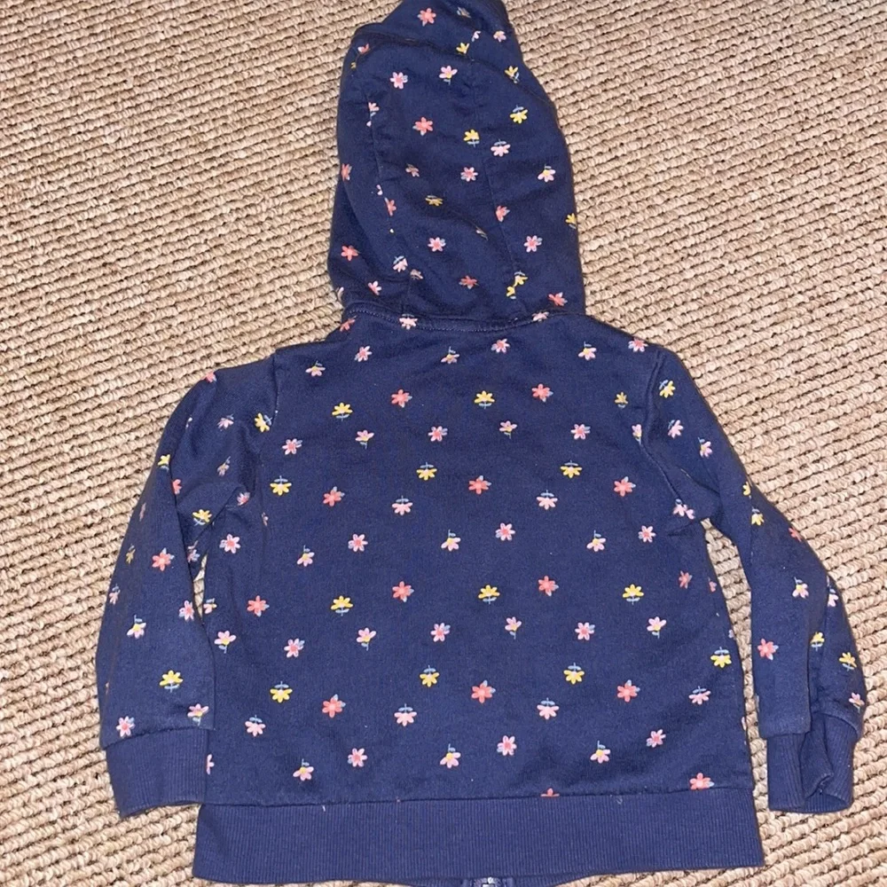 Carter’s 18 month full zip floral hoodie
